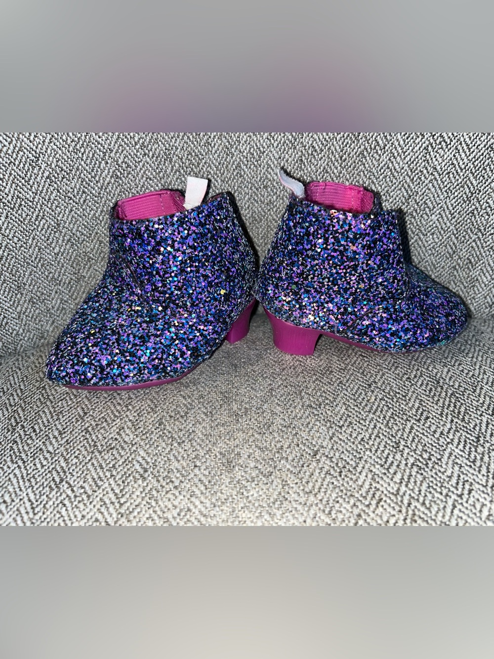 Build A Bear Workshop Accessories Honey Girls HG Purple Glitter Boots Sparkle